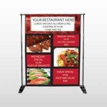 Restaurant Specials 370 Pocket Banner Stand