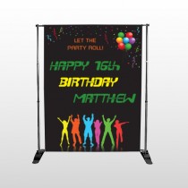 Silhouette Party 187 Pocket Banner Stand