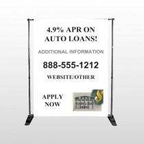 Auto Loan 155 Pocket Banner Stand