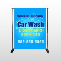 Blue Bubbles 113 Pocket Banner Stand