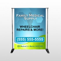 Family Medical 138 Pocket Banner Stand