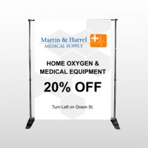 Home Oxygen 139 Pocket Banner Stand