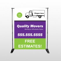 Moving Truck 293 Pocket Banner Stand