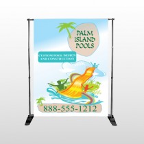 Palm Island Pool 534 Pocket Banner Stand