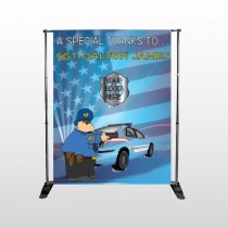 Police Thanks 429 Pocket Banner Stand