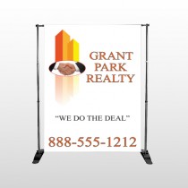 Real Handshake 365 Pocket Banner Stand