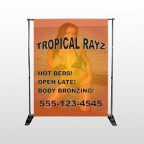 Tropical Rayz Tan 490 Pocket Banner Stand