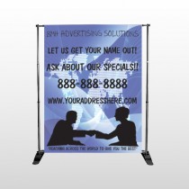 Map Silhouette 433 Pocket Banner Stand
