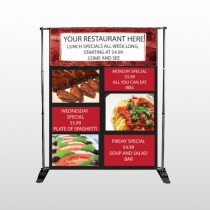 Restaurant Specials 370 Pocket Banner Stand