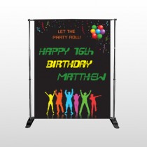 Silhouette Party 187 Pocket Banner Stand