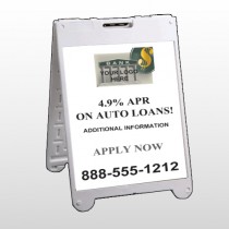 Auto Loan 173 A Frame Sign