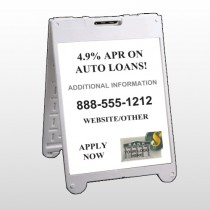 Auto Loan 155 A Frame Sign