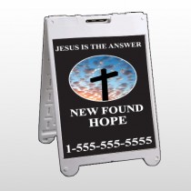 New Found Hope 01 A Frame Sign