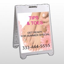 Tips & Toes 488 A Frame Sign