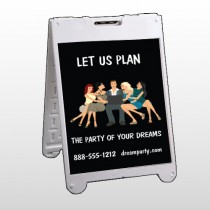 Party Planning 519 A Frame Sign
