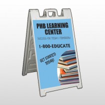 Book Learning 156 A Frame Sign