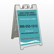 Classy Blue 160 A Frame Sign