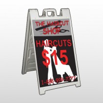 Haircut Scissors 644 A Frame Sign
