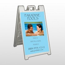 Paradise Pool 529 A Frame Sign