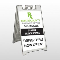 RX North County 105 A-Frame Sign