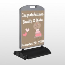 Heart Cake 03 Wind Frame Sign