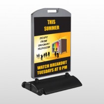 Television 525 Wind Frame Sign