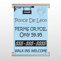 Woman Hair Sign 289 Track Banner