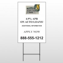 Auto Loan 173 Wire Frame Sign