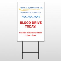 Blood Drive 97 Wire Frame Sign