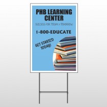 Book Learning 156 Wire Frame Sign