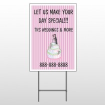 Cake Topper 412 Wire Frame Sign