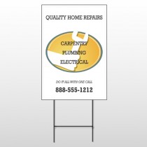 Construction 241 Wire Frame Sign