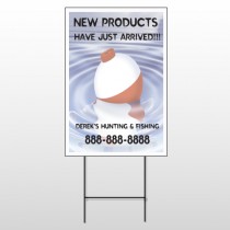 Fishing Bobber 410 Wire Frame Sign