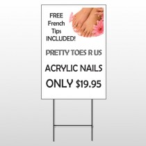 Floral Pedicure 293 Wire Frame Sign