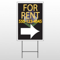 For Rent Corner 703 Wire Frame Sign