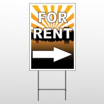 For Rent 721 Wire Frame Sign