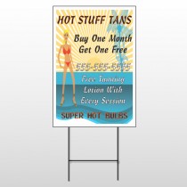 Hot Beach Tan 299 Wire Frame Sign