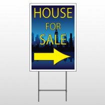 House Sale Night City 713 Wire Frame Sign