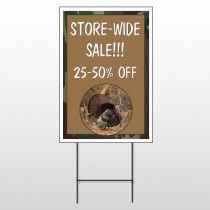 Hunt Turkey 409 Wire Frame Sign