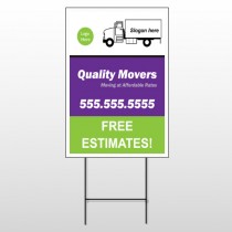 Moving Truck 293 Wire Frame Sign