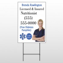Nutritionist 46 Wire Frame Sign