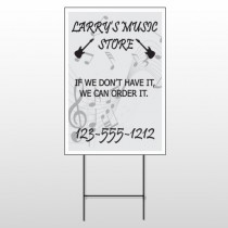 Silhouette Guitar 371 Wire Frame Sign