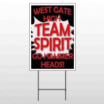 Team 55 Wire Frame Sign