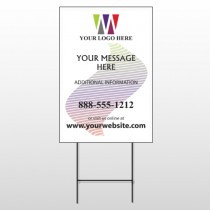Triangles Wave 167 Wire Frame Sign
