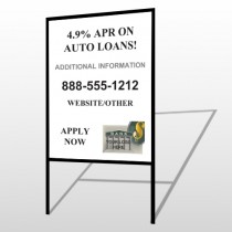 Auto Loan 155 H Frame Sign