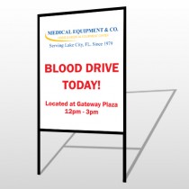 Blood Drive 330 H Frame Sign