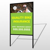 Bike Insurance 110 H Frame Sign