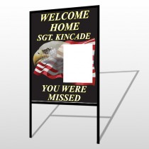 Eagle Flag 307 H Frame Sign