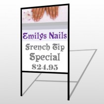 Flower Hands 295 H Frame Sign
