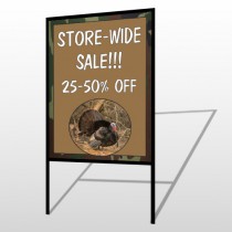 Hunt Turkey 409 H Frame Sign